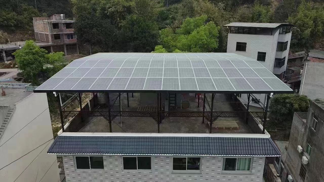 永新15kw+10kwh自建别墅家庭光伏储能系统